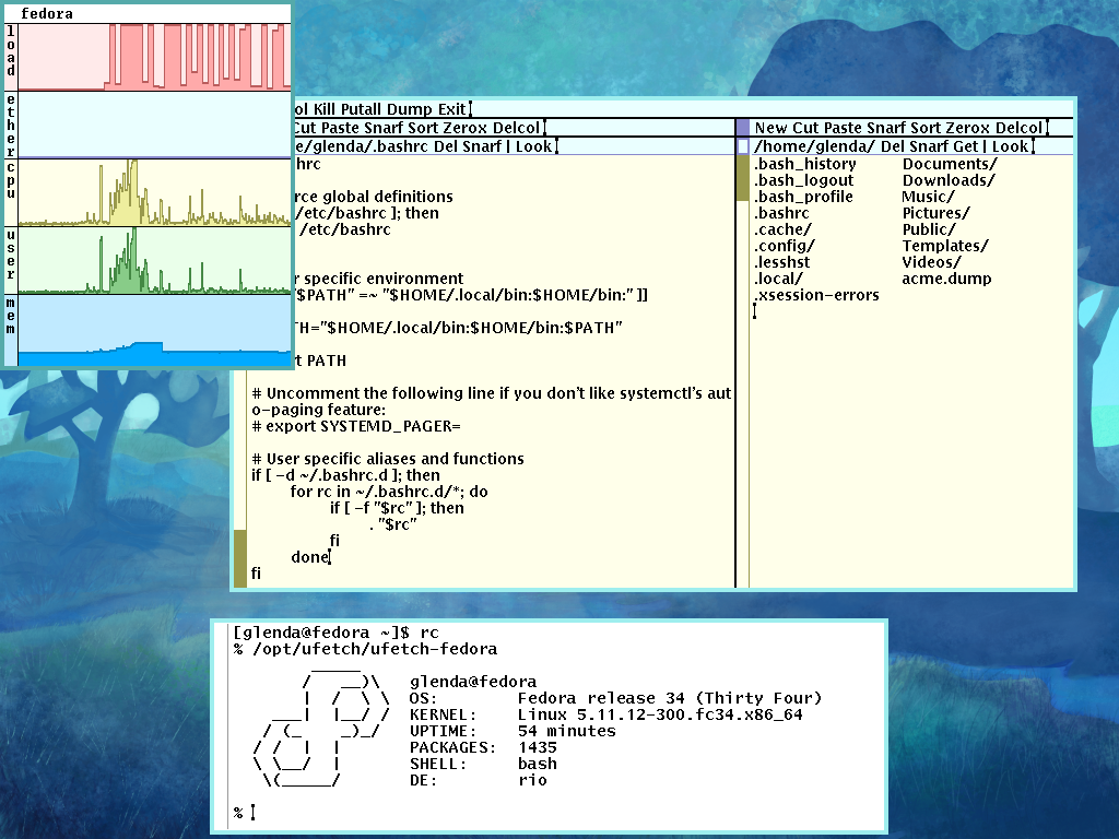 rio running on fedora