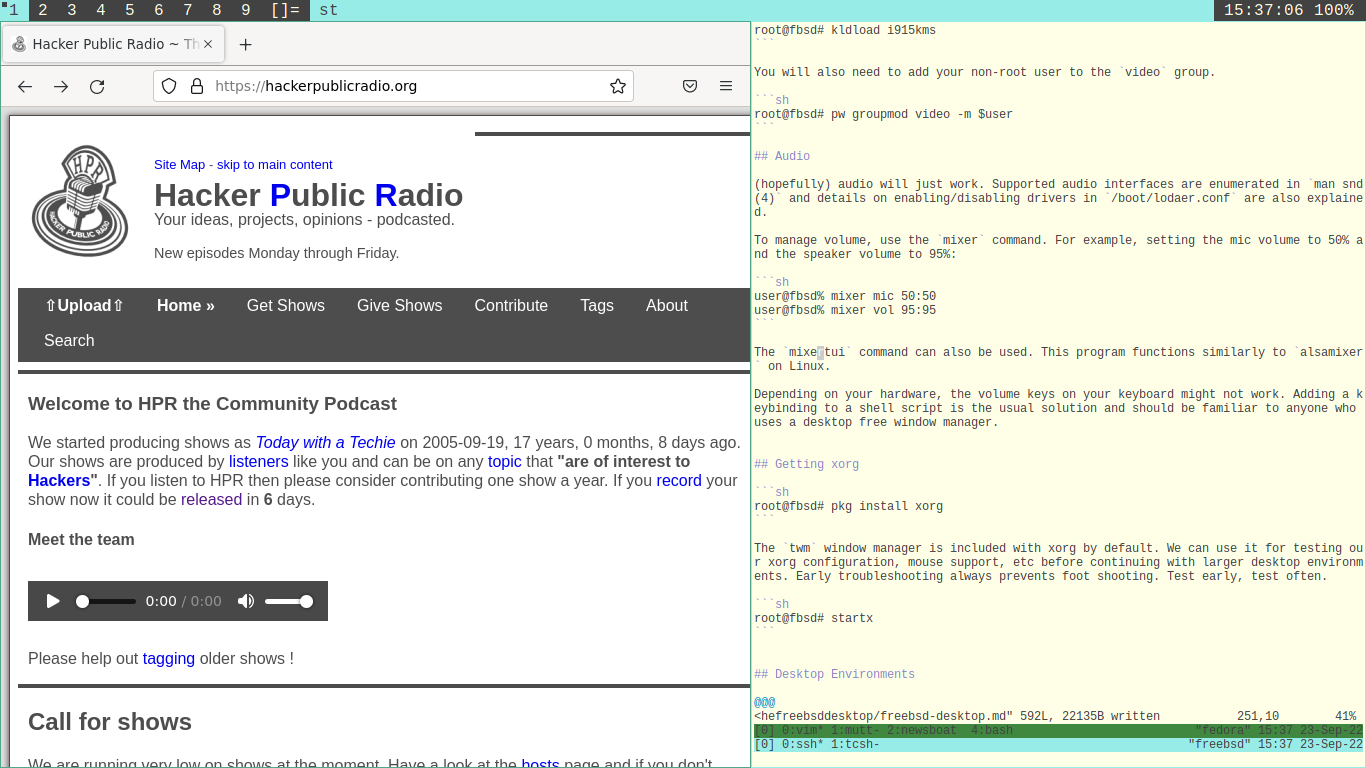 Suckless screenshot on FreeBSD